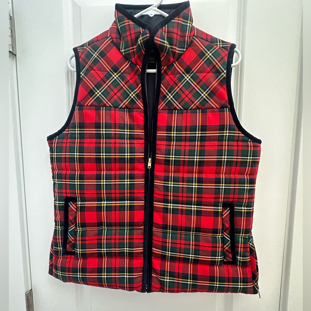 J.Crew tartan plaid vest, Medium